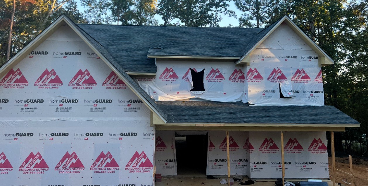 Luxury home under construction in Inverness, Alabama